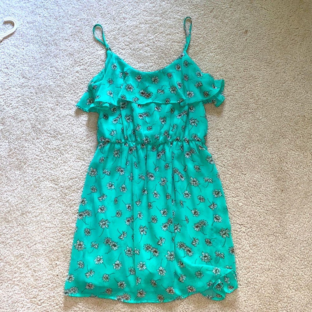 Wet Seal Teal Flower Dress